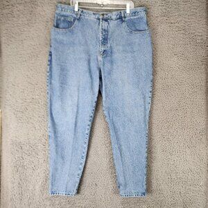 Carolina Blues Jeans Womens 22 Blue 100% Cotton High Rise Vintage Tapered